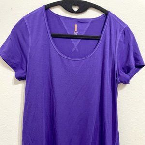 Lucy Activewear M top short sleeve purple great for all use perfect condition